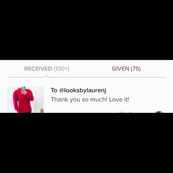 Red Puff Sleeve Fuzzy Sweater - Picture 7 of 7